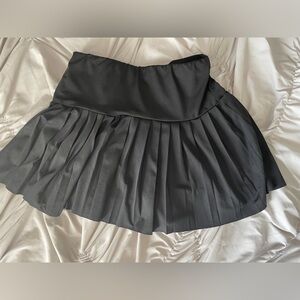 Black shein pleated skirt with built in shorts